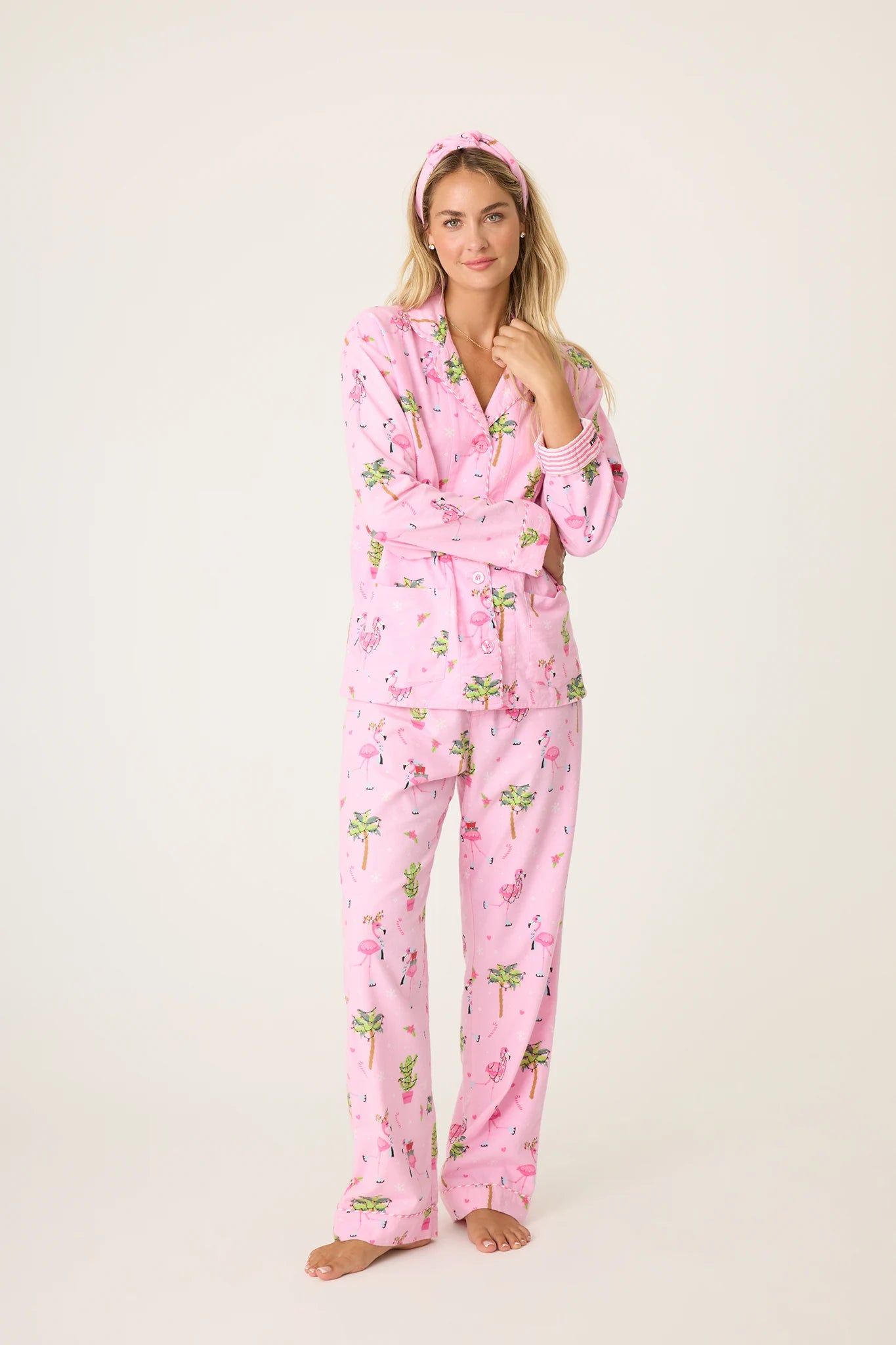 Flamingo Flannel PJ Set Sleepwear P.J. Salvage   