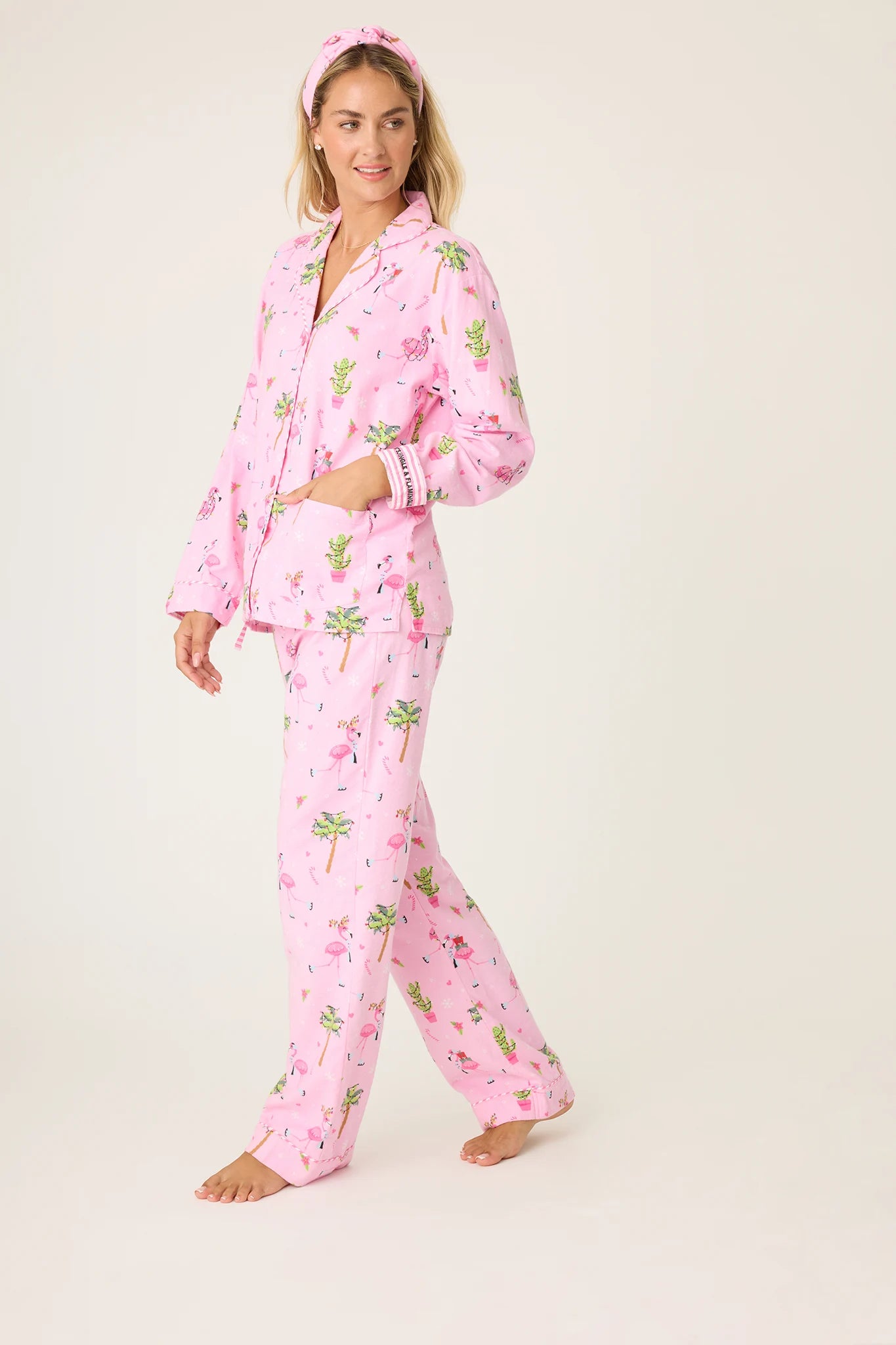 Flamingo Flannel PJ Set Sleepwear P.J. Salvage   