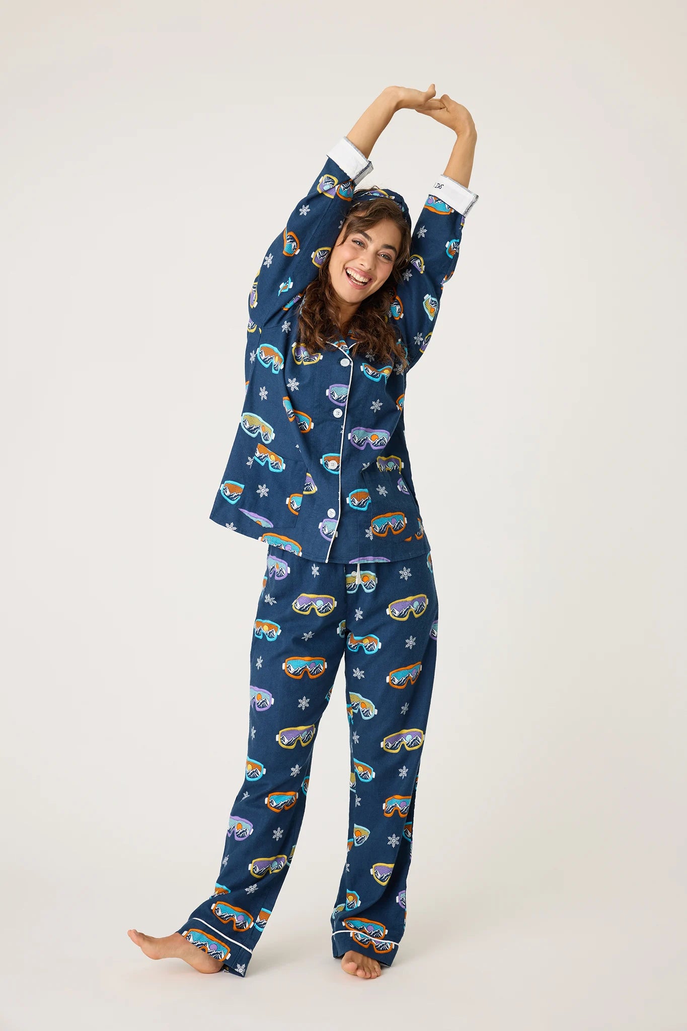 Ski You Later Flannel PJ Set Sleepwear P.J. Salvage   