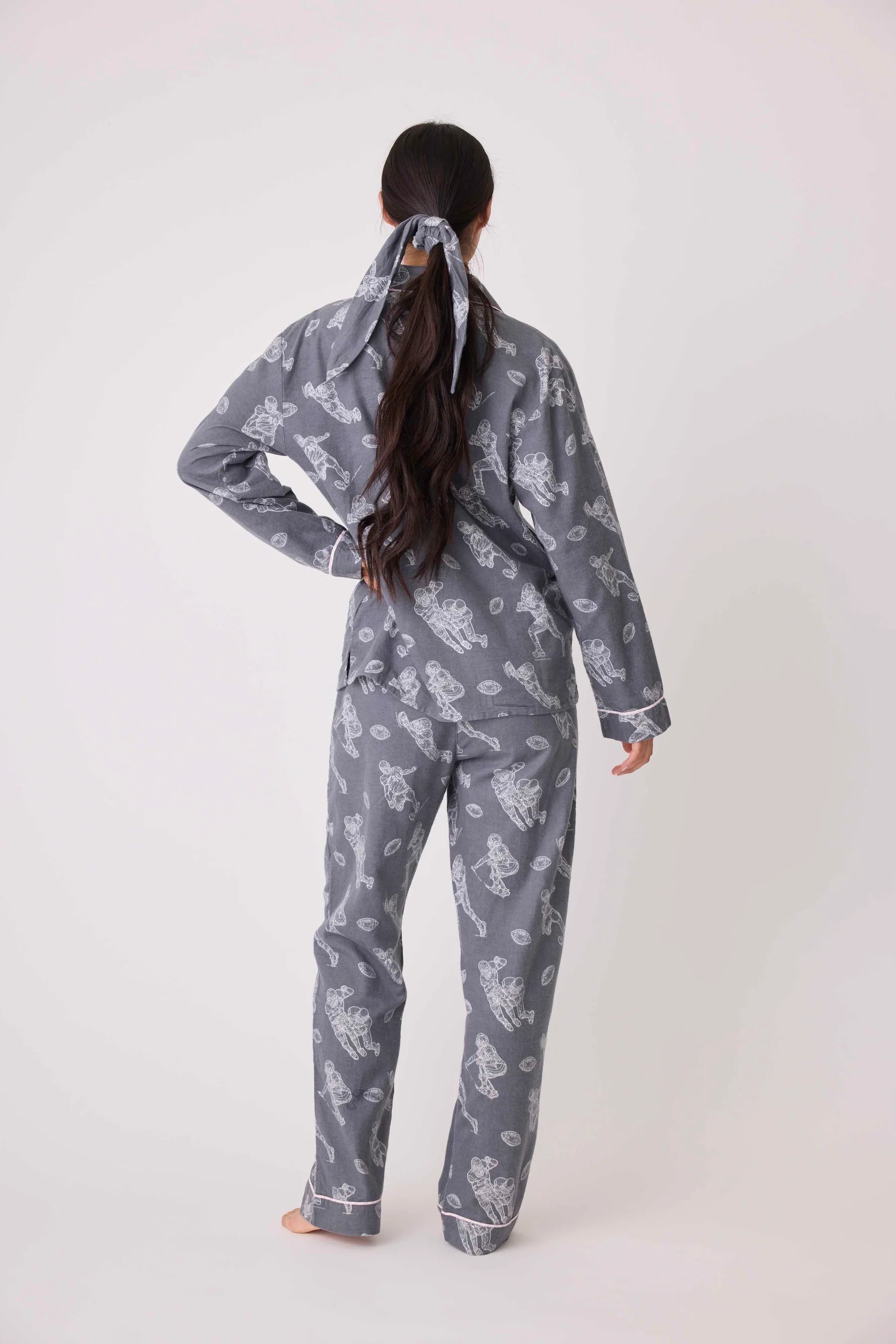 Game Day Flannel PJ Set Sleepwear P.J. Salvage   