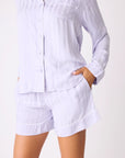 Sunday Sateen Stripe PJ Top Sleepwear P.J. Salvage   