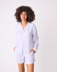 Sunday Sateen Stripe PJ Top Sleepwear P.J. Salvage   