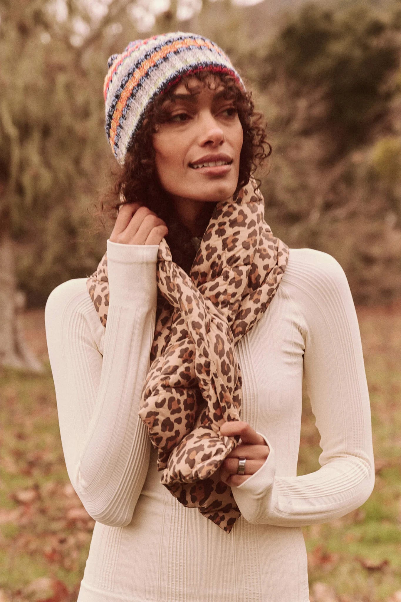 The Down Quilted Puffer Scarf Accessories The Great   