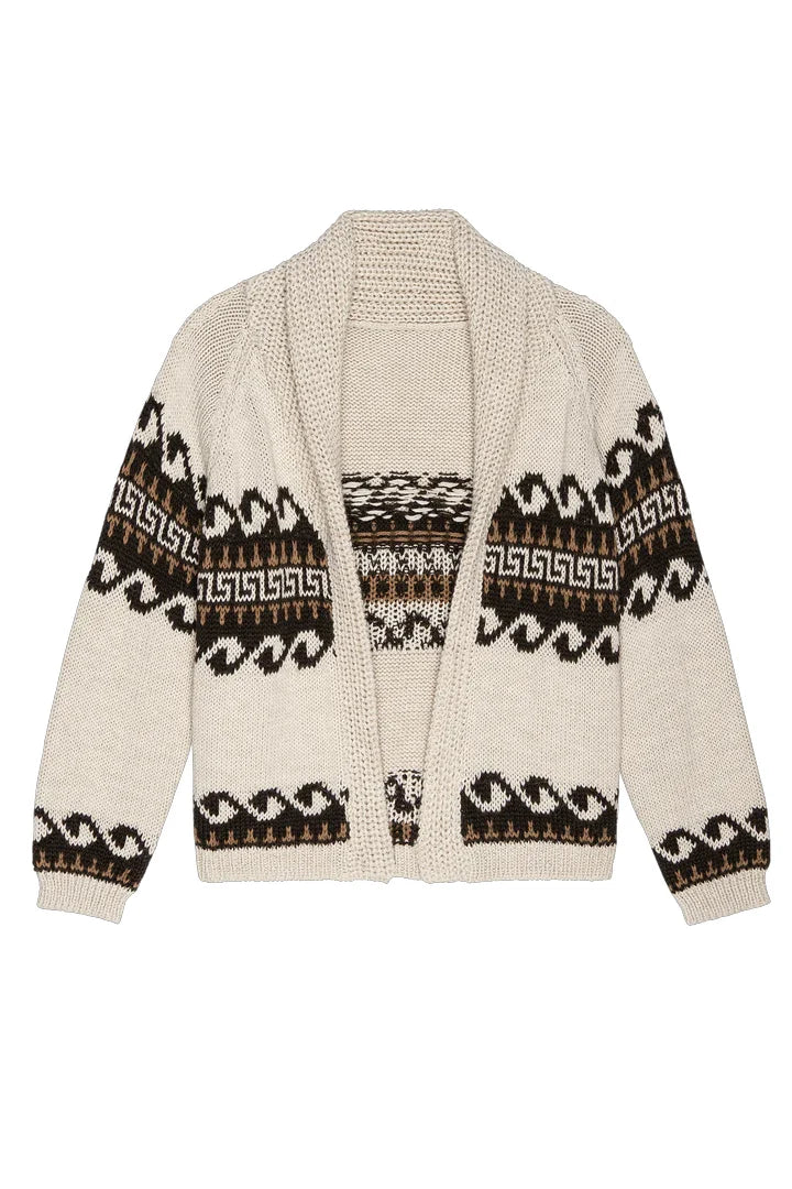 The Greek Key Lodge Cardigan Sweaters & Knits The Great   