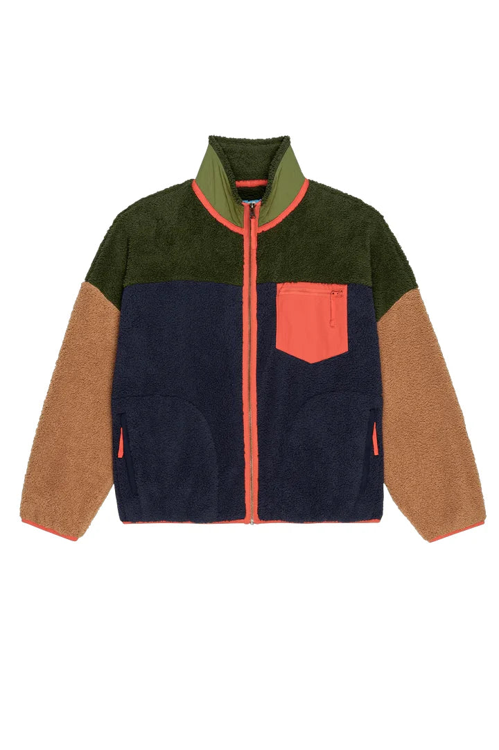 The Plush Colorblock Terrain Full-Zip Sweaters & Knits The Great   