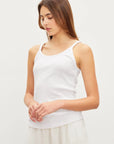 Aliza Ribbed Cotton Layering Tank T-Shirts Velvet by Graham & Spencer