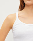 Aliza Ribbed Cotton Layering Tank T-Shirts Velvet by Graham & Spencer