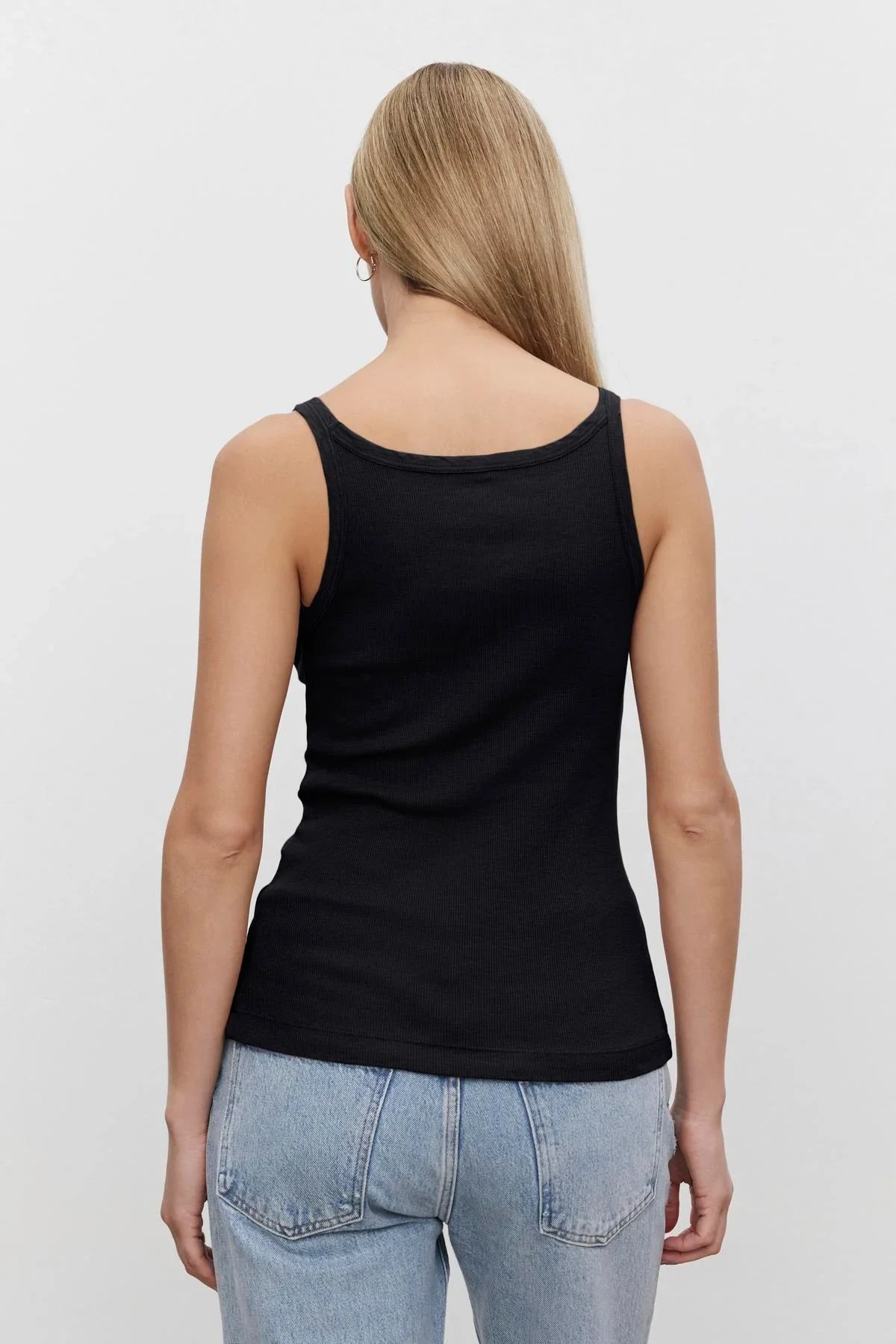 Aliza Ribbed Cotton Layering Tank T-Shirts Velvet by Graham &amp; Spencer