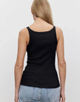 Aliza Ribbed Cotton Layering Tank T-Shirts Velvet by Graham & Spencer