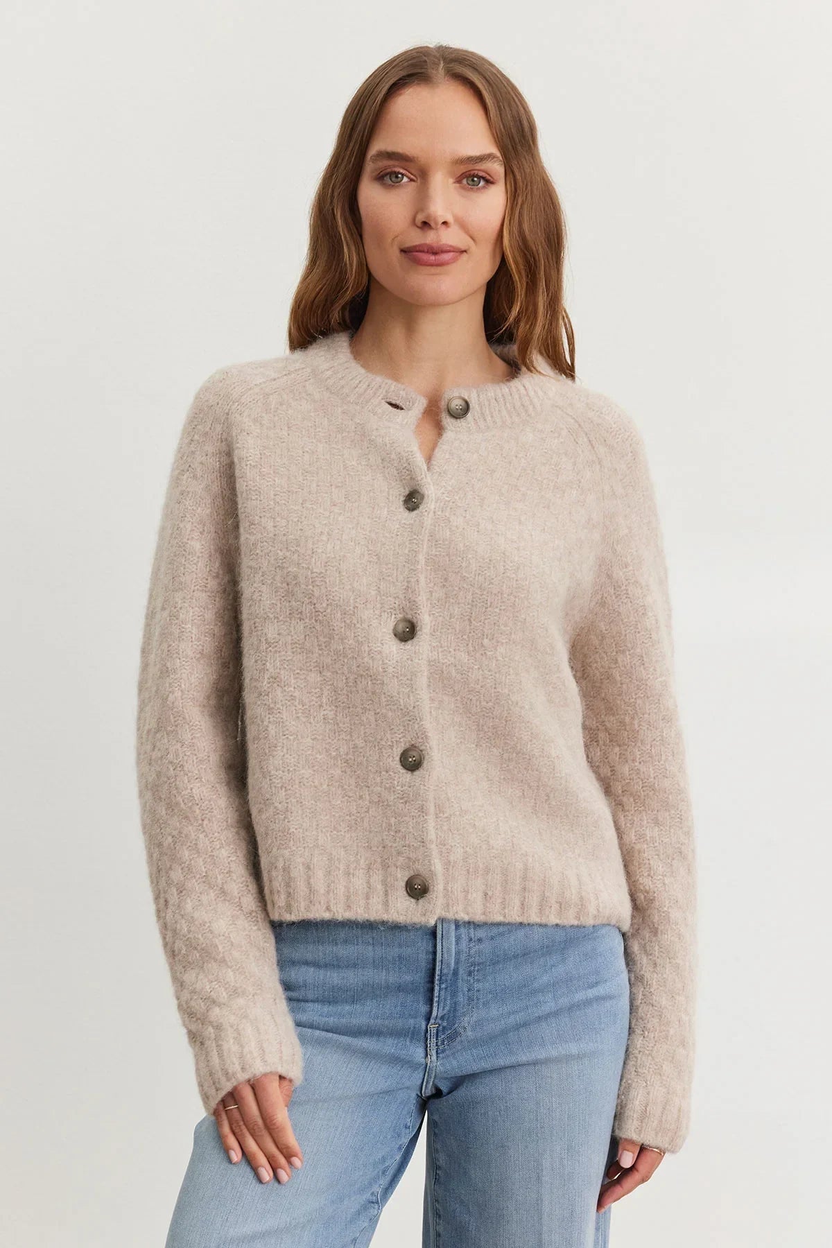 Chantal Textured Cardigan Sweaters & Knits Velvet by Graham & Spencer   