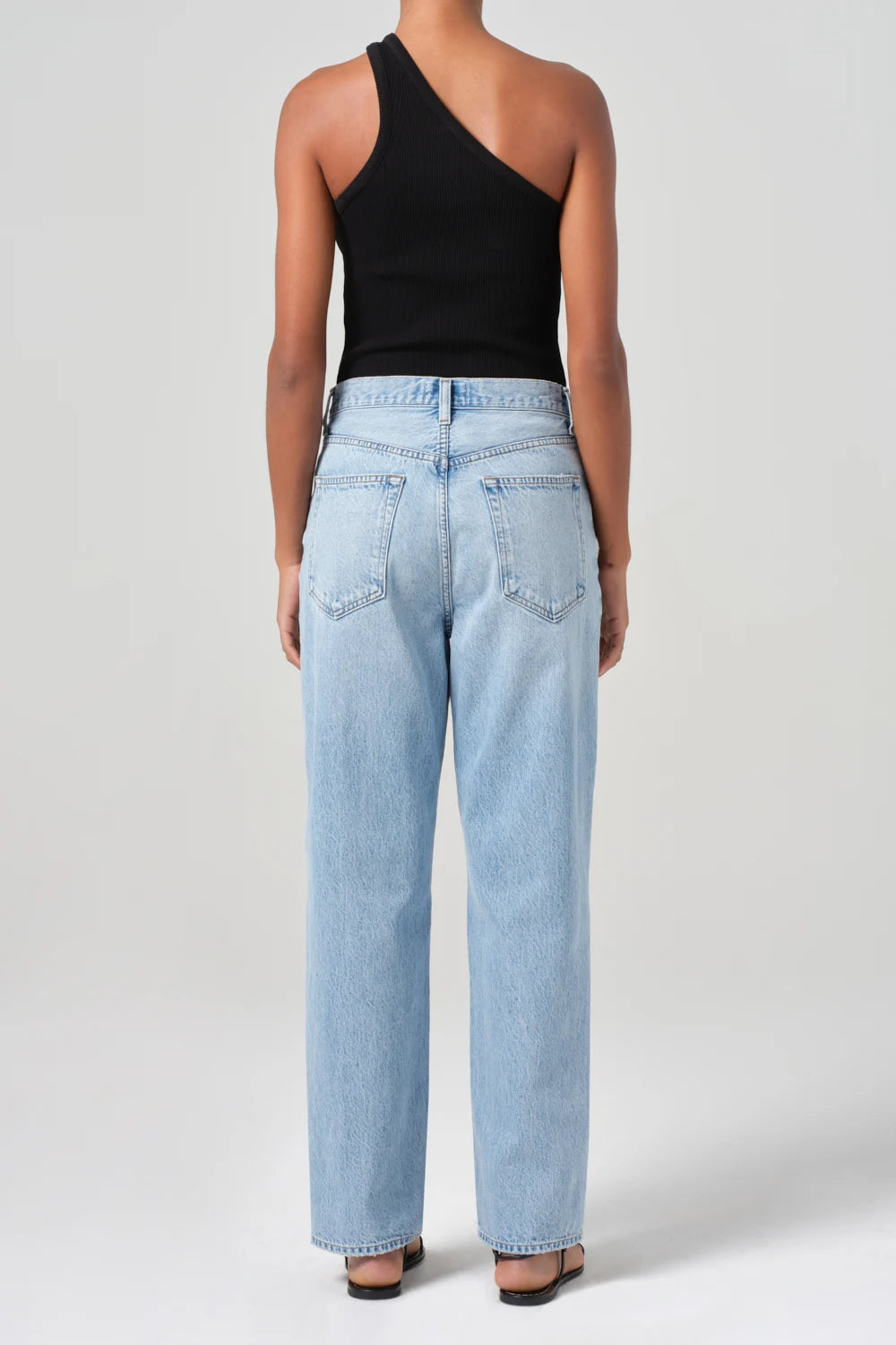 V-Waist Baggy Jean Pants Agolde