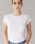 Ribbed Tee Tops Brunette the Label