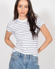 Ribbed Tee Tops Brunette the Label