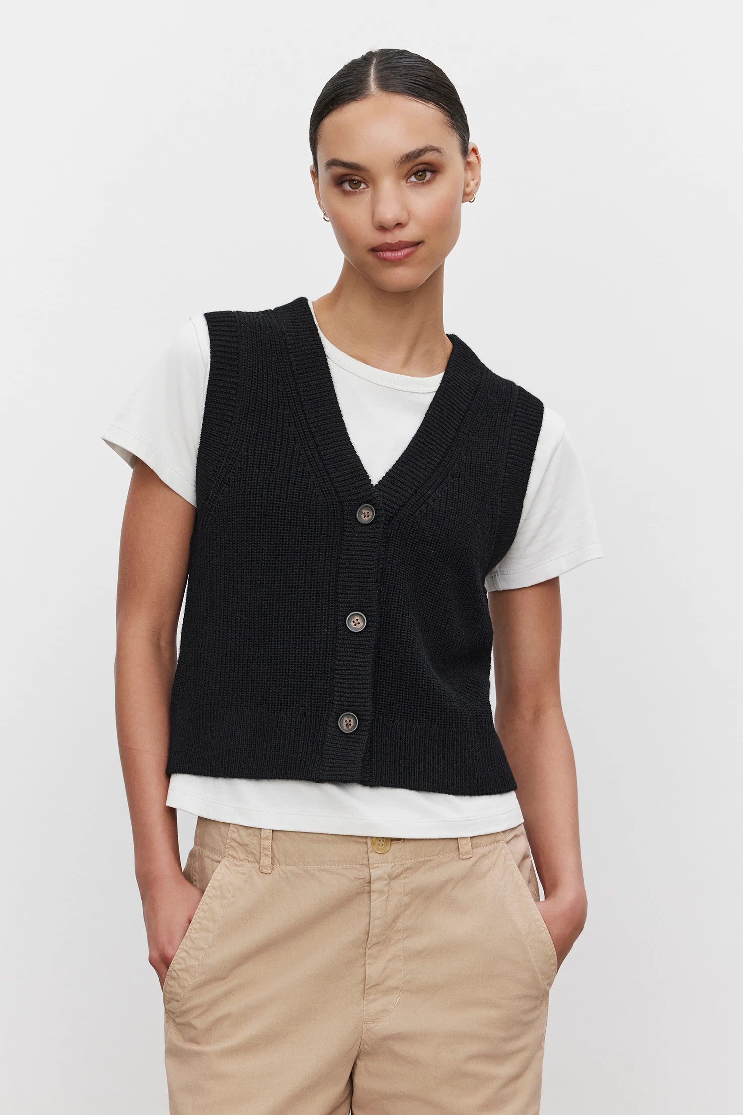 Lu Sweater Vest Sweaters & Knits Velvet by Graham & Spencer   