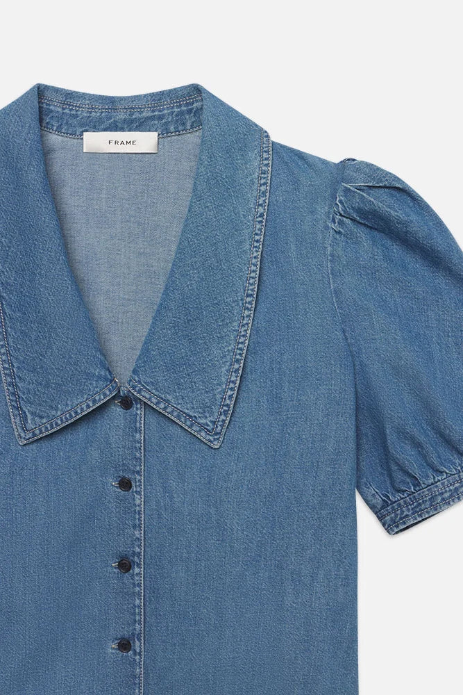 Denim Sailor Blouse Tops FRAME