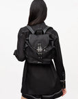 Black Small Bucky Nylon Backpack Accessories Ganni