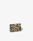 Leopard GANNI Bou Card Holder With Flap Accessories Ganni