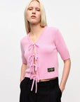 Pink Future Wool Mix Cardigan Sweaters & Knits Ganni