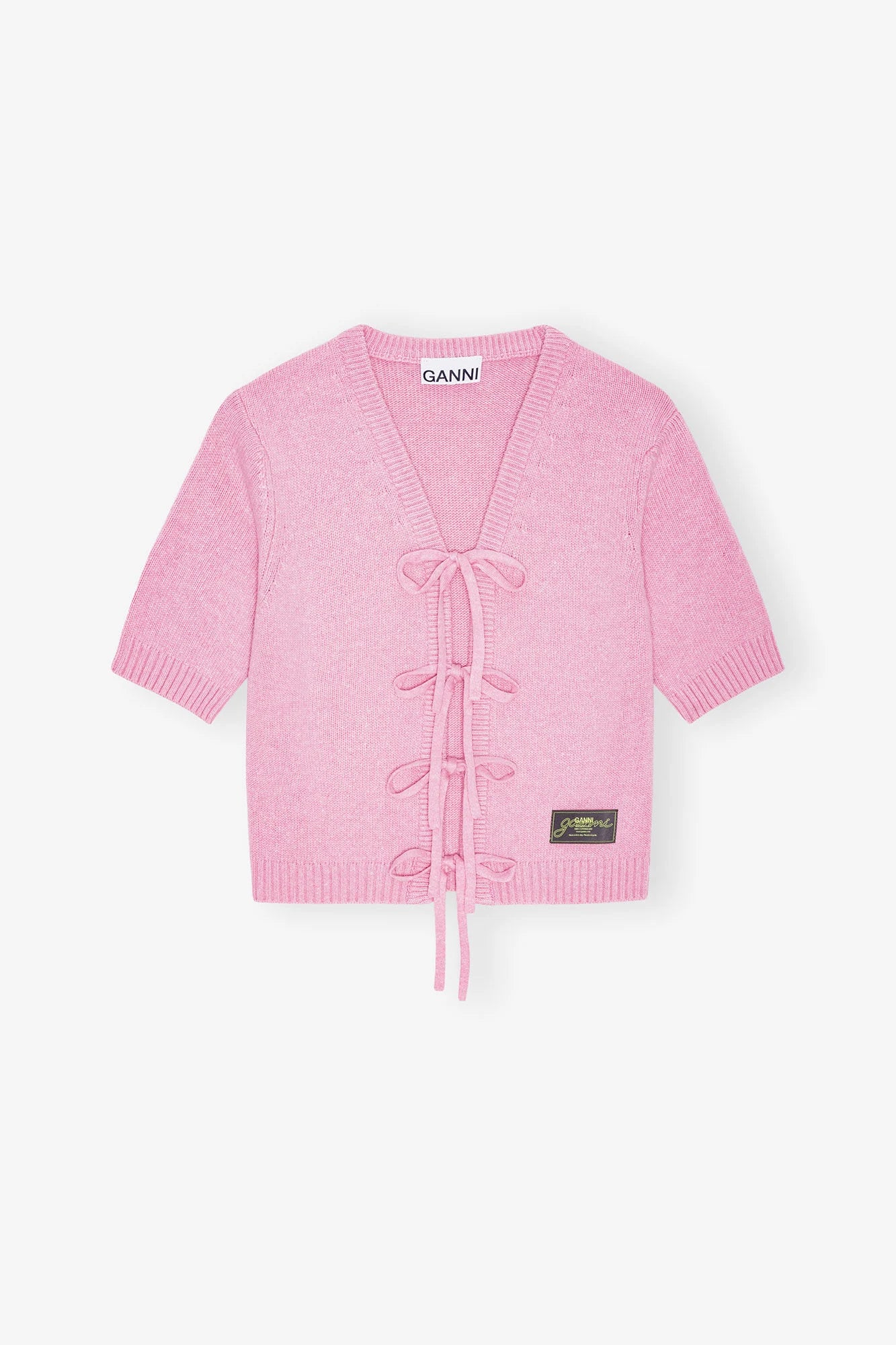 Pink Future Wool Mix Cardigan Sweaters &amp; Knits Ganni