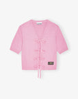 Pink Future Wool Mix Cardigan Sweaters & Knits Ganni