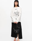 White Re-cut Heavy Long Sleeve T-shirt Tops Ganni