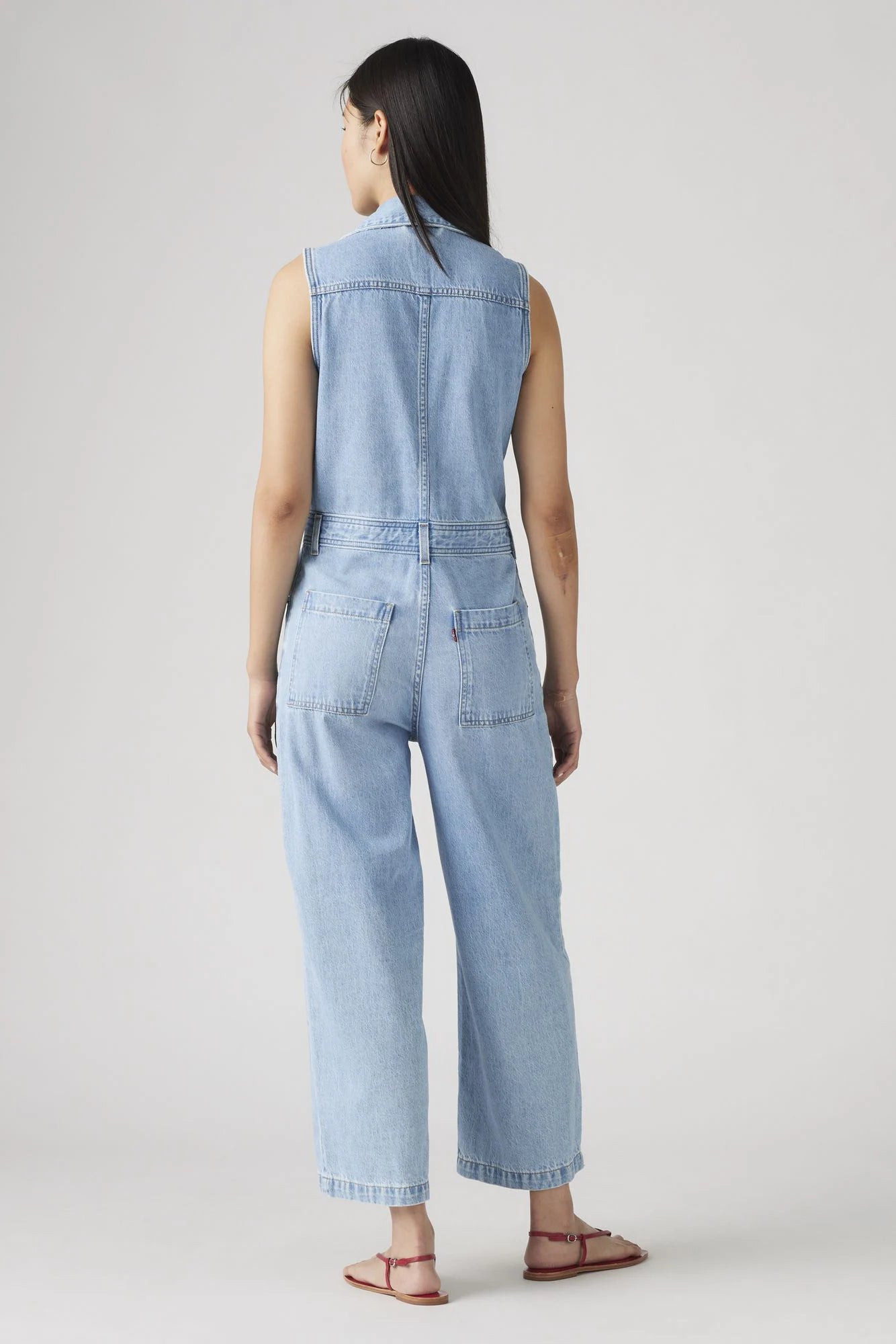 Sleeveless Denim Jumpsuit Pants Levi&#39;s