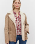 Molly Lux Sherpa Collared Jacket Jackets & Coats Velvet by Graham & Spencer   