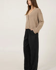 Aster Cashmere Cardigan Sweaters & Knits One Grey Day   