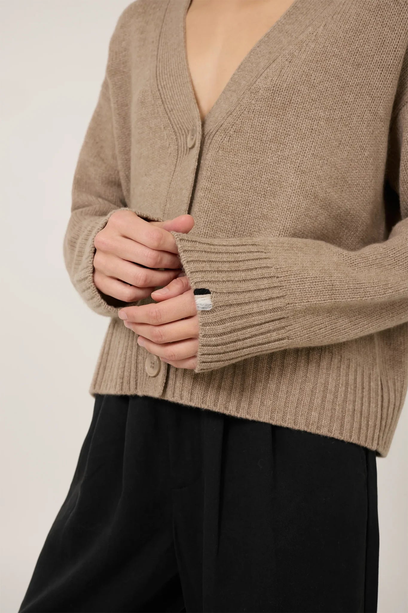 Aster Cashmere Cardigan Sweaters & Knits One Grey Day   