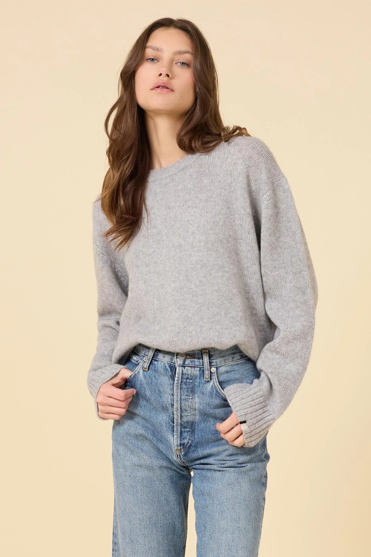 Aster Cashmere Pullover Sweaters & Knits One Grey Day   