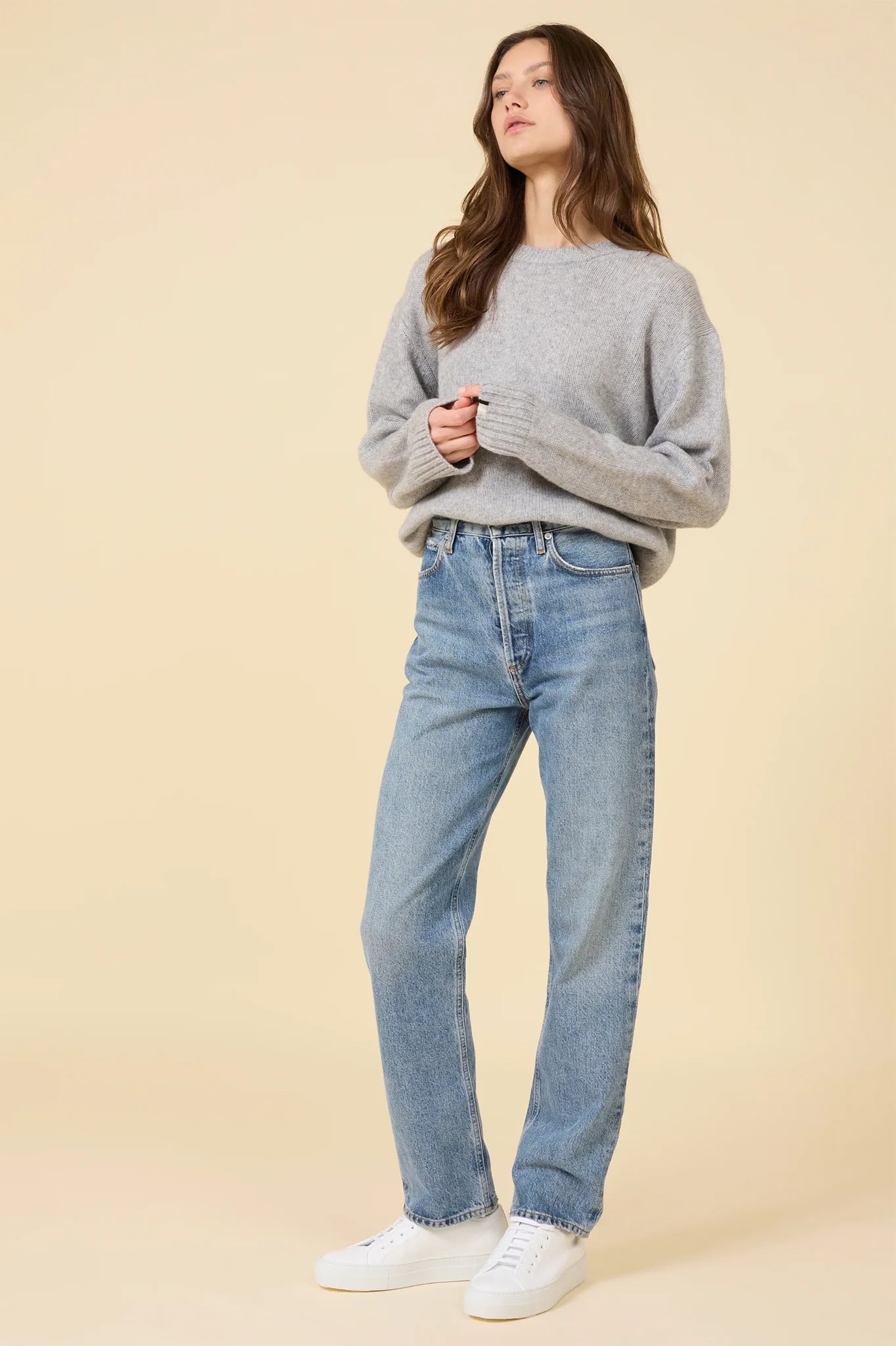 Aster Cashmere Pullover Sweaters & Knits One Grey Day   