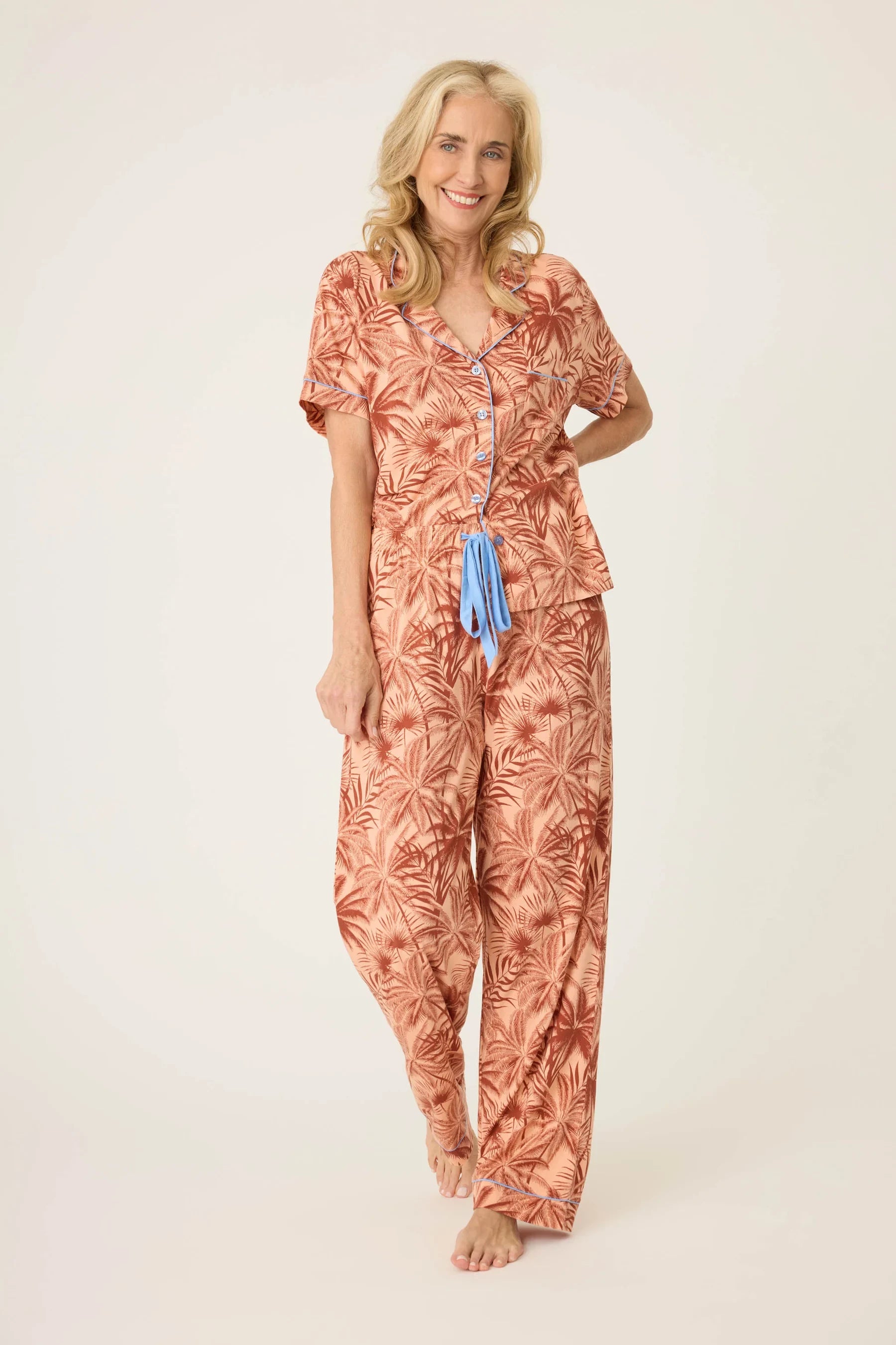 Whimsy Palm PJ Set Sleepwear P.J. Salvage