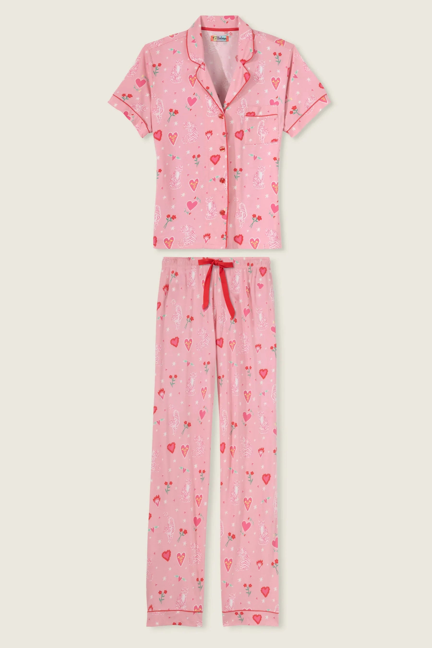 Whimsy Tiger PJ Set Sleepwear P.J. Salvage