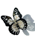 Hand-painted Limited Edition Monarch Butterfly Claw Hair Clip Accessories Solar Eclipse