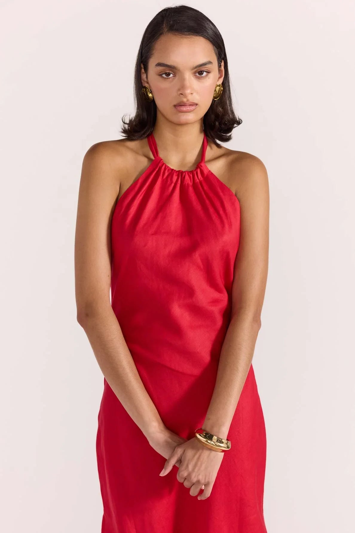 Amana Halter Bias Dress Dresses Staple the Label