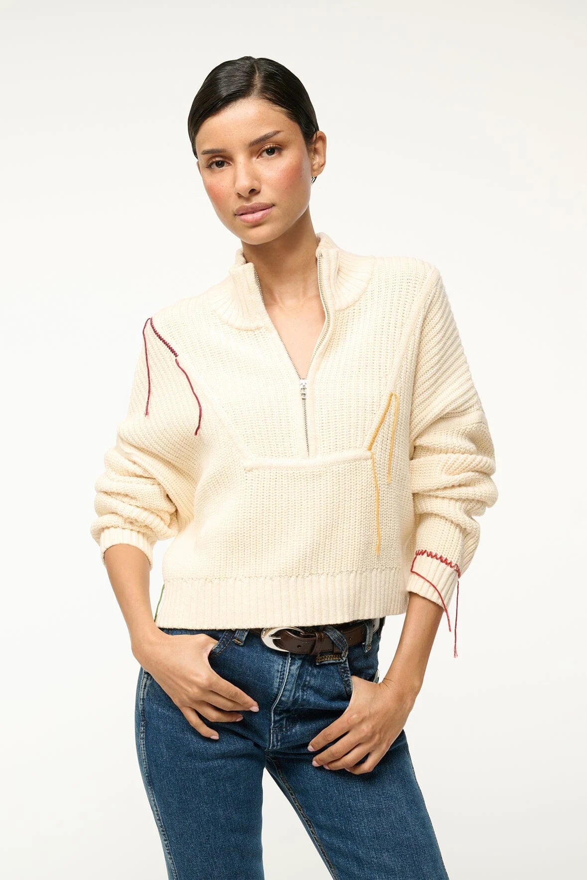 Cropped Hampton Sweater Sweaters & Knits STAUD