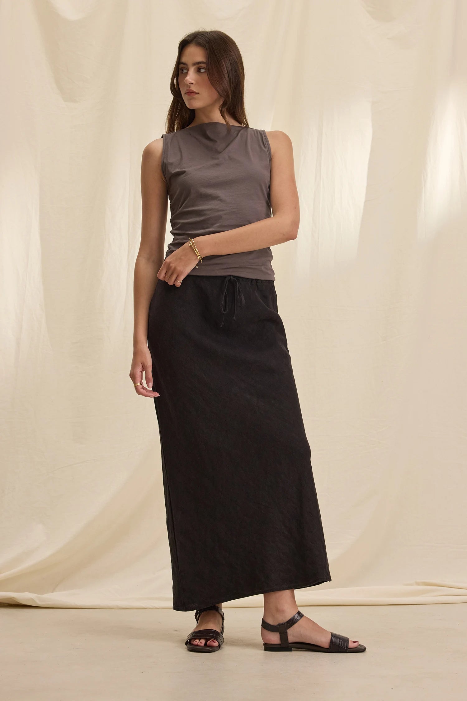 Beka Heavy Linen Skirt Skirts Velvet by Graham & Spencer