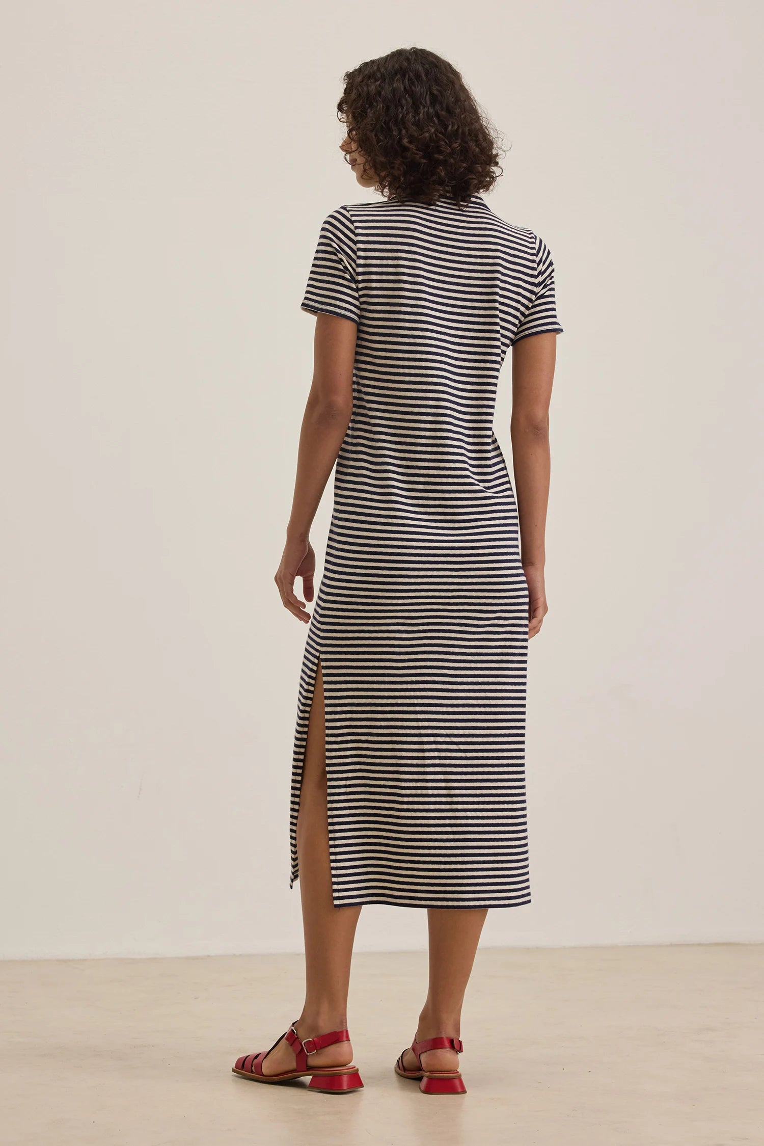 Khan Yarn Dye Jersey Stripe Dress Dresses Velvet by Graham & Spencer