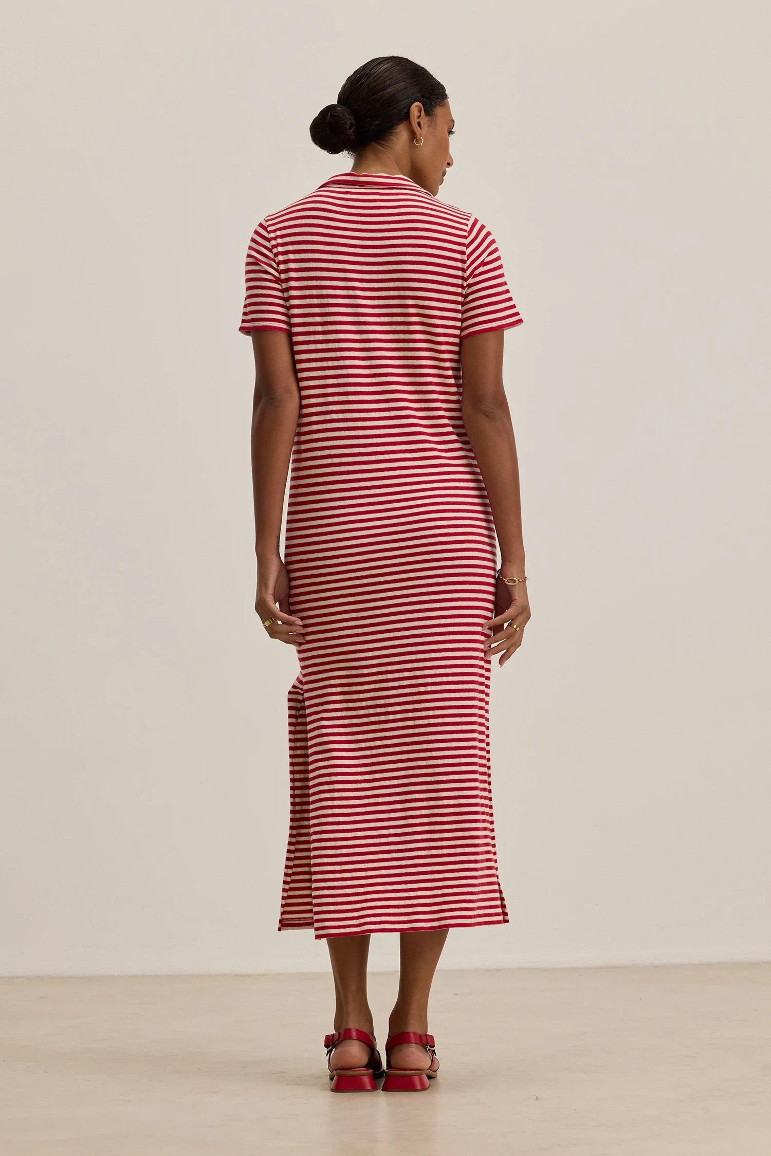 Khan Yarn Dye Jersey Stripe Dress Dresses Velvet by Graham &amp; Spencer